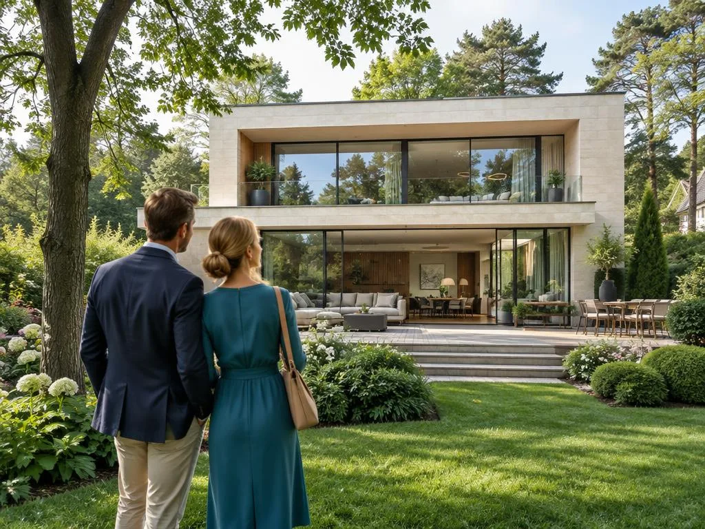 Luxuskäufer für exklusive Villen in Berlin – Käufernetzwerk des Immobilienmaklers (Illustration)